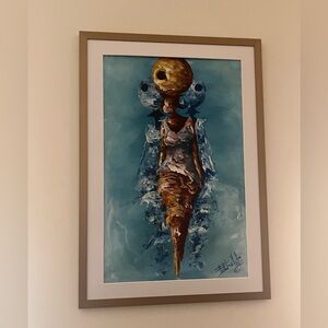 Original African Hand-Painted Artwork – Framed (Price Negotiable)